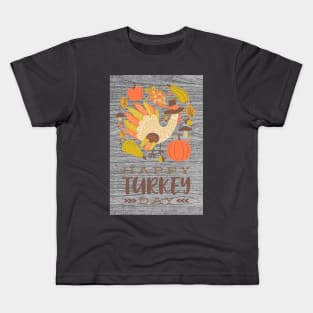 Happy Turkey Day - Festive Season Greeting Kids T-Shirt